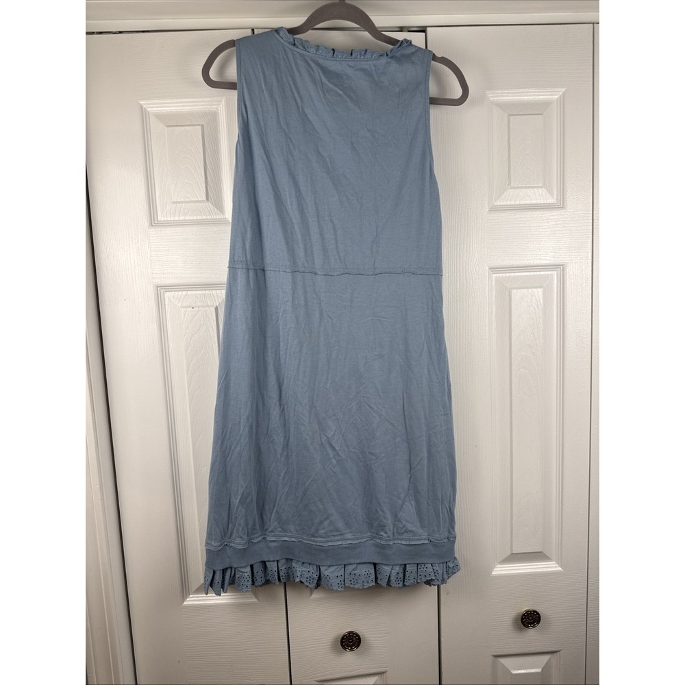 Roper Cotton Eyelet Women's Summer Dress Size XL Jersey Blue NWT - Picture 8 of 10